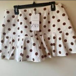 Zara Polka Dot Skort